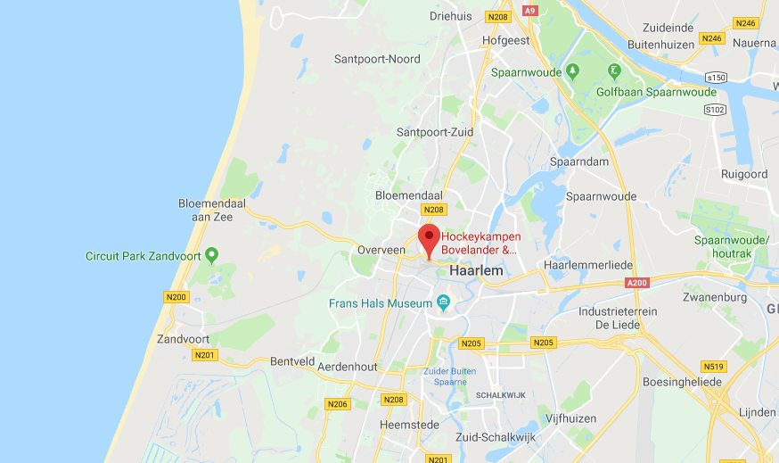 Bovelander Hockeykampen op Googlemaps